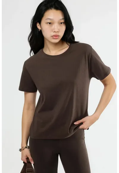 Tricou dama maro cafea