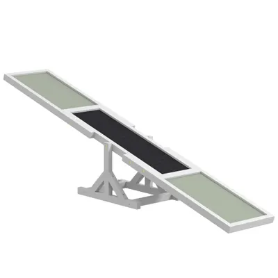 PawHut Balansă pentru Agility, antiderapantă, suportă până la 50 kg, 180 x 30 x 30 cm | Aosom Romania