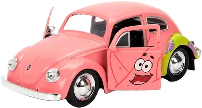 Mașinuță metalică Jada Toys - SpongeBob SquarePants 1959 VW Beetle, Patrick, 1:32