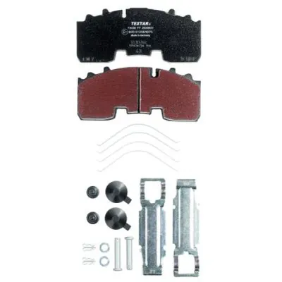 Set placute frana, frana disc TEXTAR 2930601