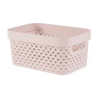 Cutie de depozitare roz-deschis din plastic 26x17,5x12 cm Pure – Curver