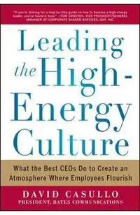 Leading the High Energy Culture: What the Best Ceos Do to Create an Atmosphere Where Employees Flourish