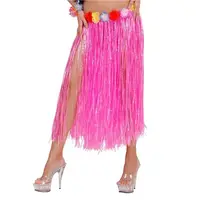 Fusta hawaii lunga flori roz