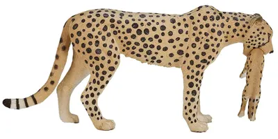 Figurină Mojo Animal Planet - Ghepard femelă cu pui