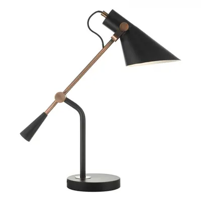 Veioza Jack Task Table Lamp Black Antique Copper