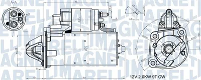 Electromotor (12V, 2kW) potrivit FORD GALAXY II, MONDEO IV, S-MAX 1.8D 05.06-06.15