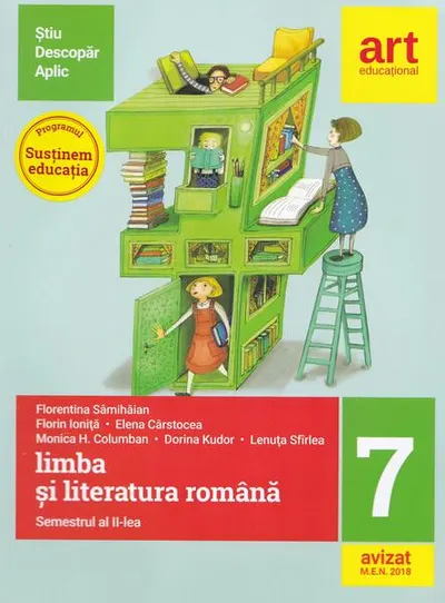 Limba şi literatura română pentru clasa a VII-a. Semestrul al II-lea (Metoda ştiu-descopăr-aplic) - Paperback brosat - Florentina Sâmihăian, Florin Ioniţă, Elena Cârstocea, Monica H. Columban, Dorina Kudor, Lenuța Sfîrlea