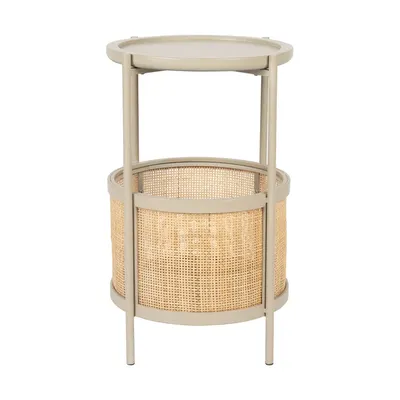 Măsuță auxiliară rotundă ø 30 cm Makoto – White Label