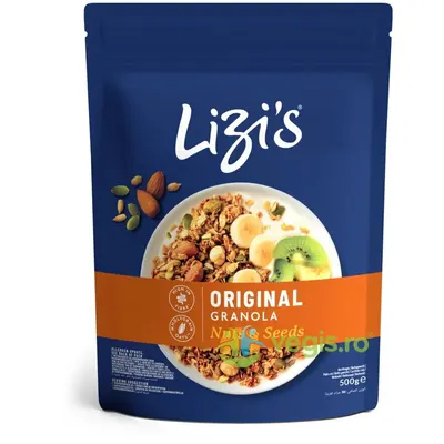Granola Original cu Fulgi de Ovaz Integrali, Nuci si Seminte 500g