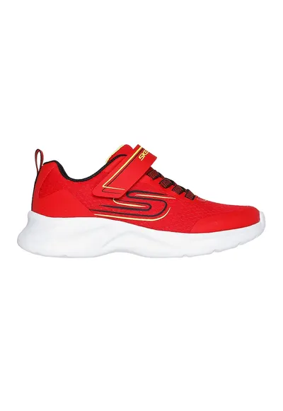 Pantofi sport cu velcro si detalii contrastante Dynamatic - Galben/Rosu vermillion