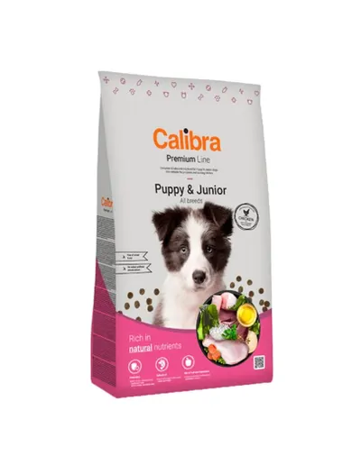 CALIBRA Dog Premium Line Puppy&amp;Junior hrana uscata completa pentru caini juniori si caini tineri 12 kg