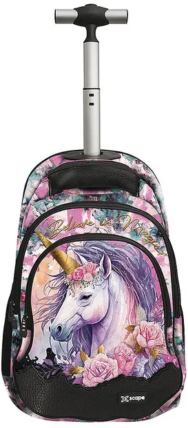 Rucsac cu roți Graffiti Xscape - Unicorn