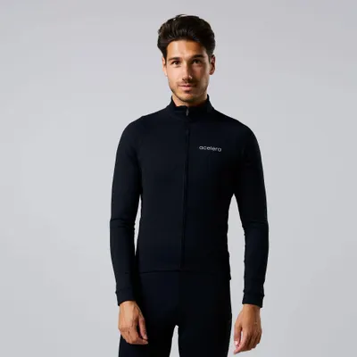 Essential Tricou Mânecă Lungă Termo Fleece Ciclism Iarnă