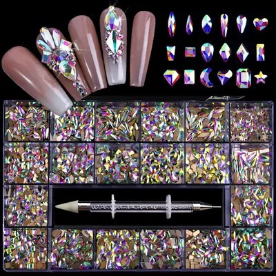 Set Cristale Accesorii Nail Art