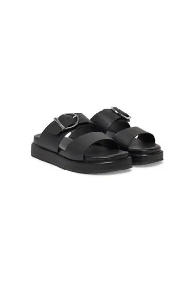 Slapi dama - LFO0761BK51 - Piele naturala - Negru