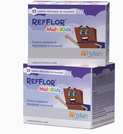 Probiotice Refflor Multikids Pachet Promo 15 + 15 bucati, Hyllan