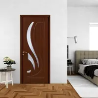 Usa de interior din lemn Modern cu geam OP-154 2000/600 Teak
