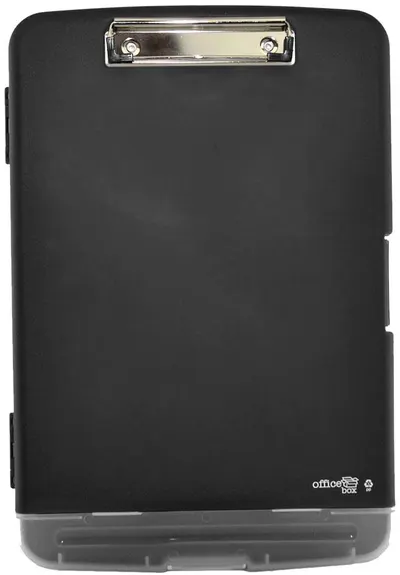 Clipboard OfBox - A4+, cu două compartimente, negru