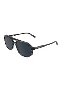 Ochelari de soare aviator cu lentile uni - Negru/Gri inchis
