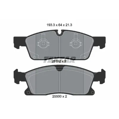 Set placute frana, frana disc TEXTAR 2519202