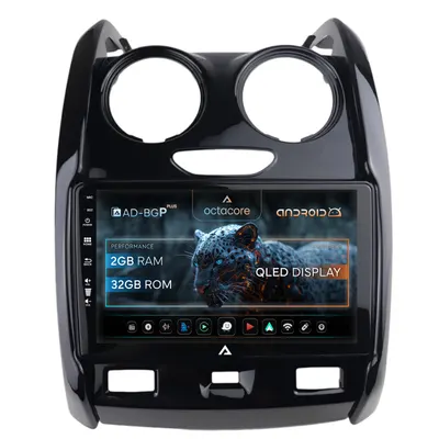 Navigatie Dacia Duster (2012-2019), Android, P-Octacore 2GB RAM + 32GB ROM, 9 Inch - AD-BGP9002+AD-BGRKIT366V2