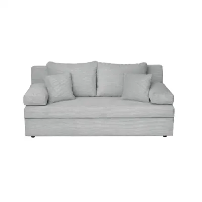 Canapea extensibila ANA LUX, 3 locuri, cu lada depozitare, gri deschis, 185x82x80 cm