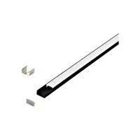 LED-Stripe Profile SF satin Cover black, 3000mm