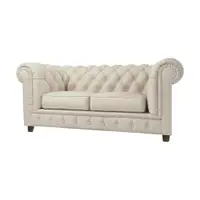 Canapea crem cu tapițerie din catifea 184 cm Cambridge – Ropez