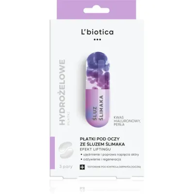 L’biotica Eye Patches Rejuvenating mască pentru ochi, cu efect de netezire extract de melc 1 buc