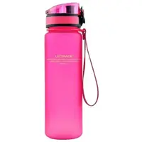 Sticla pentru Apa din Tritan, Roz, Fara Bpa, cu Capac, 1 l, Uzspace