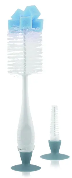 Perie pentru biberon cu vacuum Lorelli Baby Care - Albastră