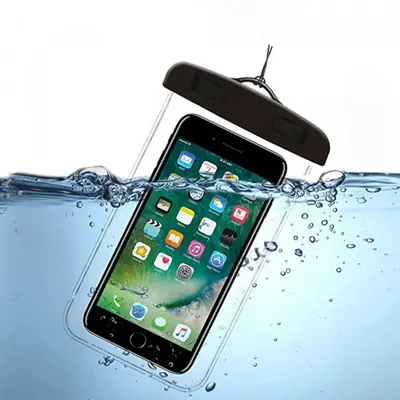 Husa Universala Waterproof pentru Telefon max. 6.5inch, Techsuit, Neagra