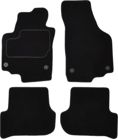 Covorase auto (set, velur, 4 bucati, culoare negru) SKODA YETI intre 2009-2017