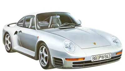 Model de asamblare TAMIYA Modern: Mașini - Porsche 959, 1983