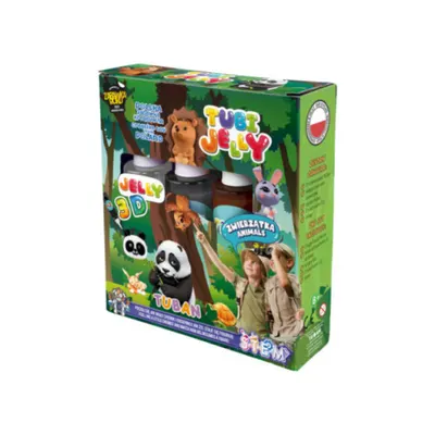 SET TUBI JELLY (gel modelator) cu 3 culori , ANIMALE