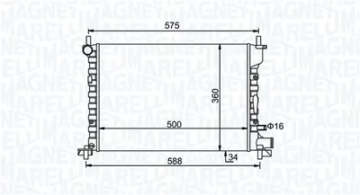 Radiator racire motor potrivit FORD FIESTA, FIESTA IV, FIESTA MINIVAN, PUMA; MAZDA 121 III 1.25-1.8D