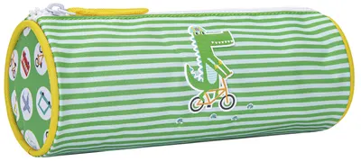 Penar cilindric Kstationery Lemon Ribbon - Crocodile, cu 1 compartiment
