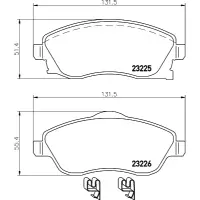 Set placute frana, frana disc PAGID T5128