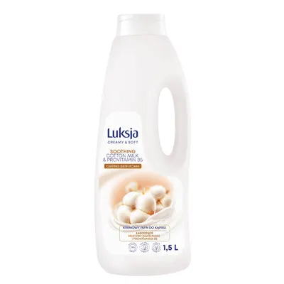 Gel spuma de baie CREAMY & SOFT XXL Soothing, Luksja | 1,5 L