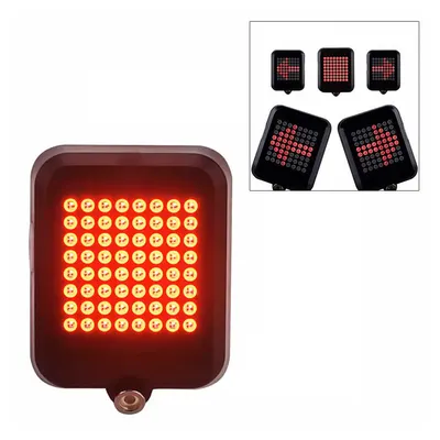 Stop bicicleta spate LED, senzor directie, 8 moduri iluminare, reincarcabil USB