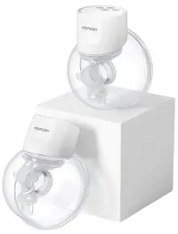 Pompă electrică dublă pentru sân Momcozy - S12 Pro, Hands-free, White