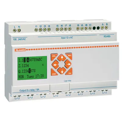 Micro Plcs, Base Module, Auxiliary Supply Tensiune 24vdc, 12/8 Relay. Built-in Rs485
