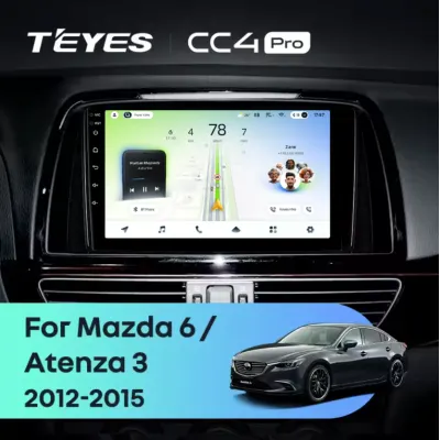 Navigatie Auto Teyes CC4L DTS Mazda 6 2012-2017 6+64GB 9" QLED Qualcomm 2Ghz, Android 4G Bluetooth 5.1 DSP