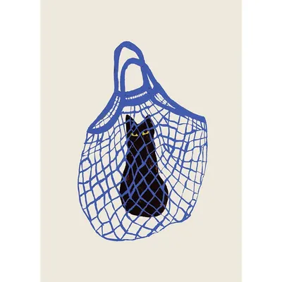 Poster 30x40 cm The Cat’s In The Bag – Chloe Purpero Johnson – The Poster Club