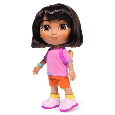 Papusa muzicala Dora Explorer 30 cm cu sunete si rucsac