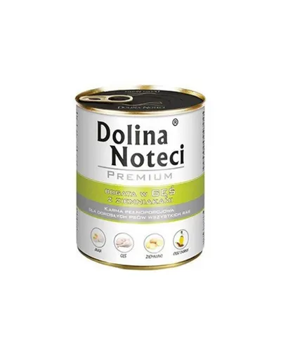 DOLINA NOTECI Premium Mix păstrăv și gâscă cu cartofi 24x800 g hrană câini