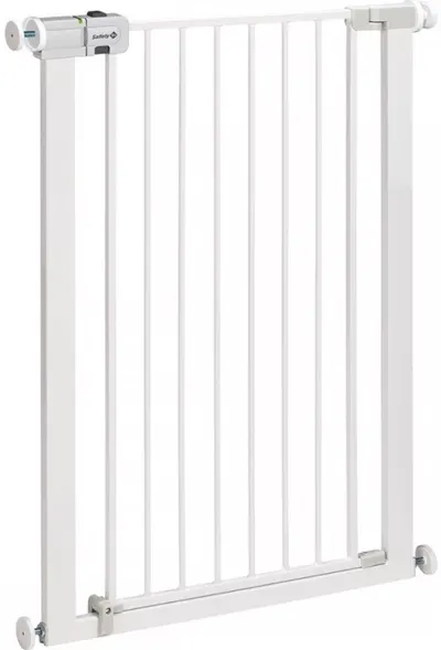 Poarta de siguranta, din metal, universala, inalta, pentru usi, Safety 1st, Alba