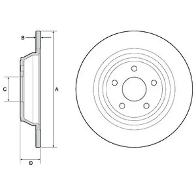 Disc frana DELPHI BG4703C