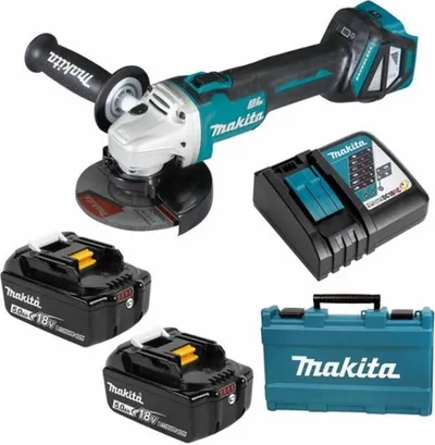 Șlefuitor unghiular cu acumulator Makita - DGA511RTE, 18V Li-Ion, Ø125 mm, 2 x 5.0 Ah