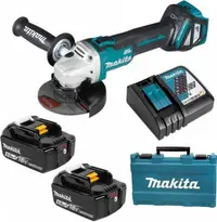 Șlefuitor unghiular cu acumulator Makita - DGA511RTE, 18V Li-Ion, Ø125 mm, 2 x 5.0 Ah